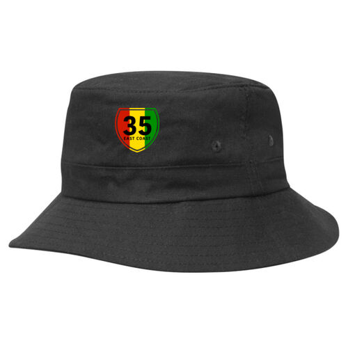 SH35 RASTA SHIELD - Kids Twill Bucket Hat w/Toggle Thumbnail