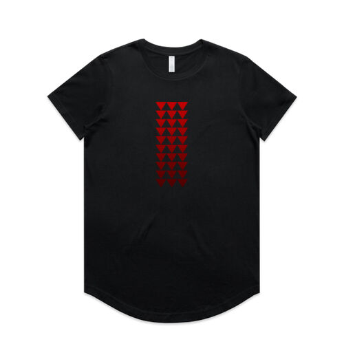 Niho Taniwha (red) - AS Colour Womens Maple Curve Tee Thumbnail