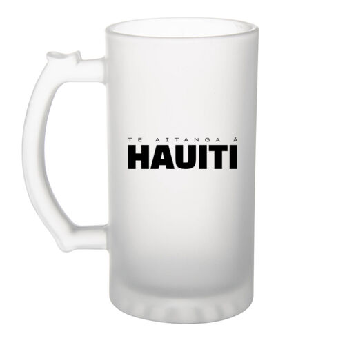 Te Aitanga-ā-Hauiti - Frosted Glass Beer Mug Thumbnail