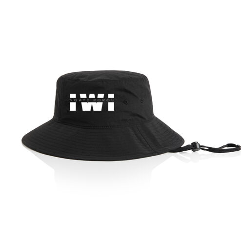NGATI POROU IWI - AS Colour Nylon Wide Brim Bucket Hat Thumbnail