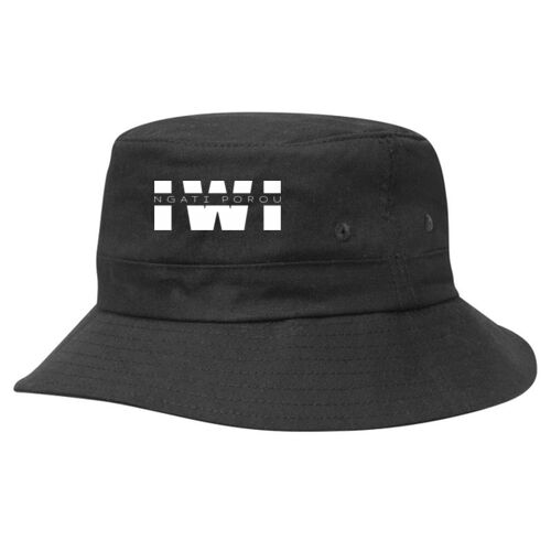 NGATI POROU IWI - Kids Twill Bucket Hat w/Toggle Thumbnail