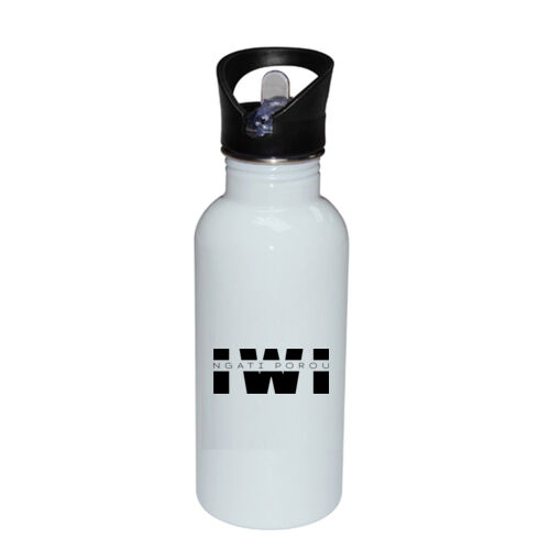 NGATI POROU IWI - Stainless Bottle with Straw Top Thumbnail