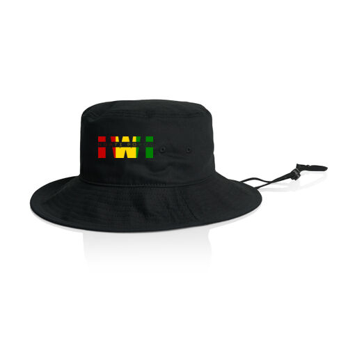 NGATI POROU IWI RASTA - AS Colour Wide Brim Bucket Hat Thumbnail