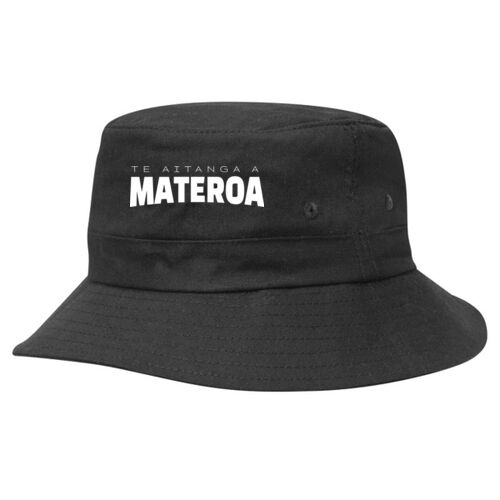 TE AITANGA-A-MATEROA - Kids Twill Bucket Hat w/Toggle Thumbnail
