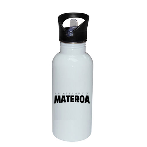 TE AITANGA-A-MATEROA - Stainless Bottle with Straw Top Thumbnail