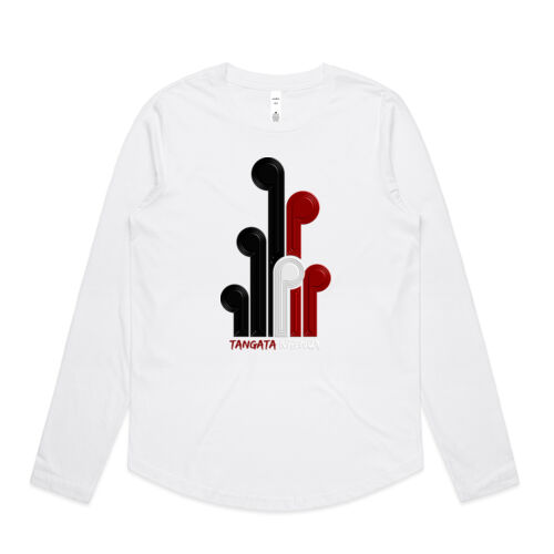 TANGATA WHENUA - AS Colour Womens Maple Curve Longsleeve Tee Thumbnail