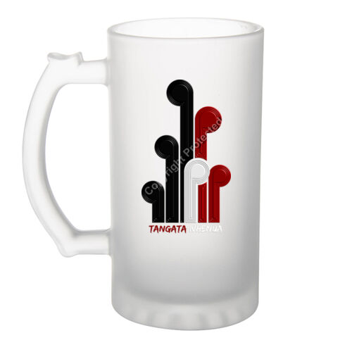 TANGATA WHENUA - Frosted Glass Beer Mug Thumbnail