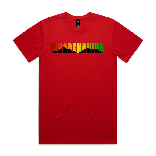 WHAREKAHIKA WORDART - AS Colour Mens Staple T shirt Thumbnail