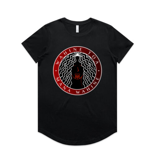 WAHINE TOA - MANA WAHINE - AS Colour Womens Maple Curve Tee Thumbnail