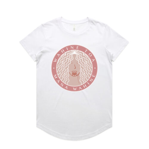WAHINE TOA - MANA WAHINE - AS Colour Womens Maple Curve Tee Thumbnail