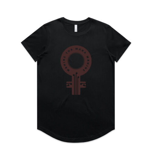 WAHINE TOA - MANA WAHINE - AS Colour Womens Maple Curve Tee Thumbnail