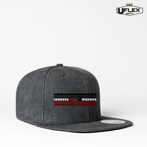 TANGATA WHENUA - U Flex Snap Back Flat Peak Cap Thumbnail