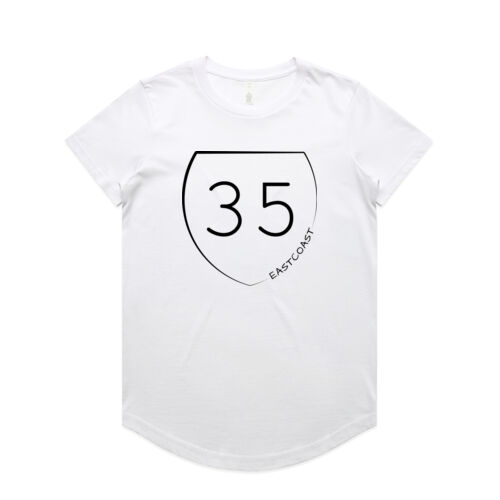 EASTCOAST 35 (MINIMAL) - AS Colour Womens Maple Curve Tee Thumbnail