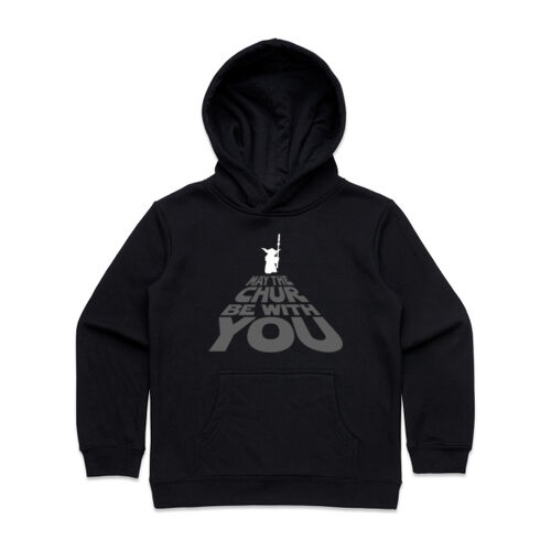 MAY THE CHUR BE WITH YOU - AS Colour Kids Supply Hoodie Thumbnail