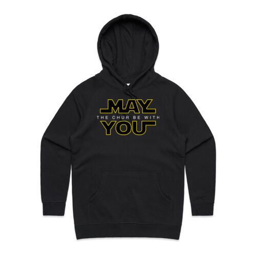 MAY THE CHUR BE WITH YOU - AS Colour Womens Supply Hood Thumbnail
