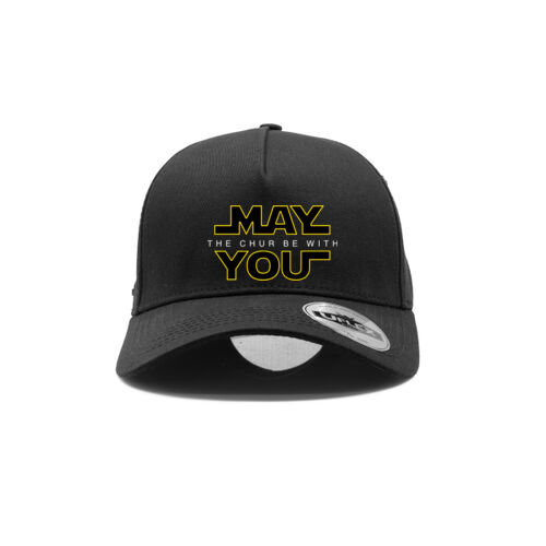 MAY THE CHUR BE WITH YOU - UFlex Adults Pro Style 5 Panel Snapback Cap Thumbnail