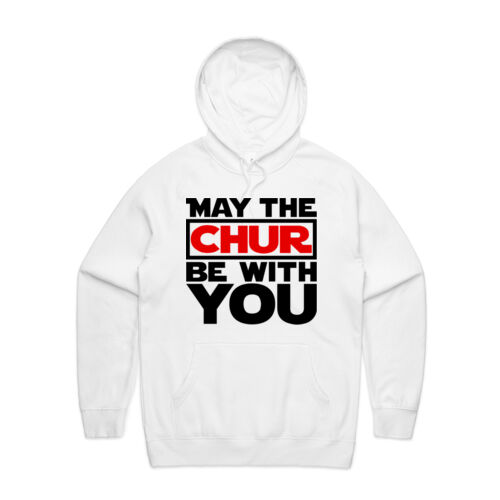 MAY THE CHUR BE WITH YOU - AS Colour Mens Supply Hood Thumbnail