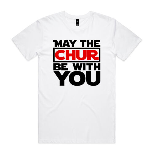 MAY THE CHUR BE WITH YOU - AS Colour Mens Staple T shirt Thumbnail