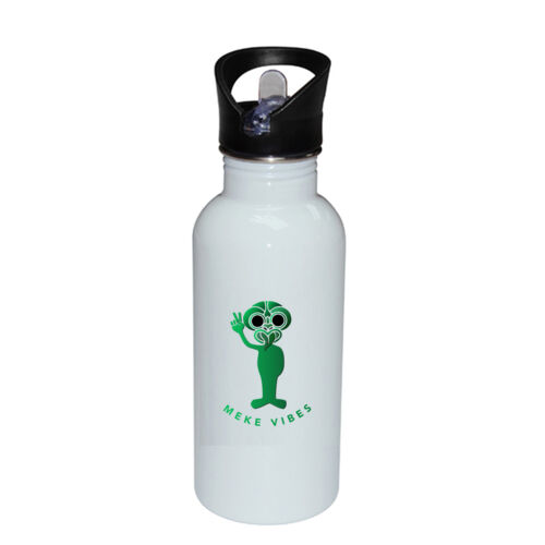 MEKE VIBES - Stainless Bottle with Straw Top Thumbnail