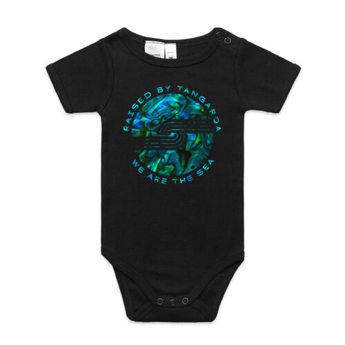 RAISED BY TANGAROA PAUA - AS Colour Organic Infant Mini-Me One-Piece Thumbnail