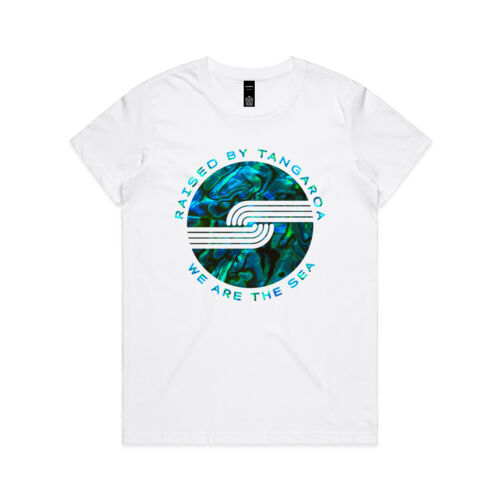 RAISED BY TANGAROA PAUA - AS Colour Womens Maple Tee Thumbnail