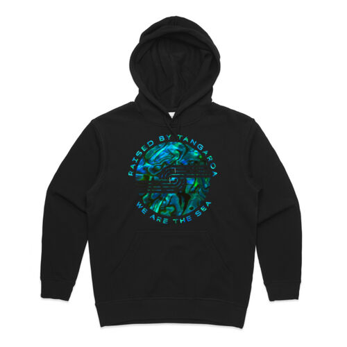 RAISED BY TANGAROA PAUA - AS Colour Womens Premium Hood Thumbnail