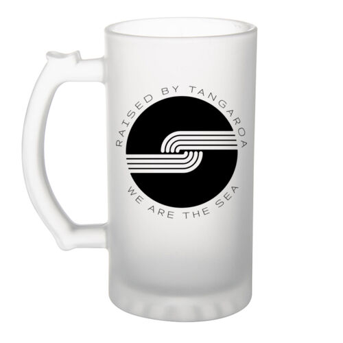 RAISED BY TANGAROA - Frosted Glass Beer Mug Thumbnail