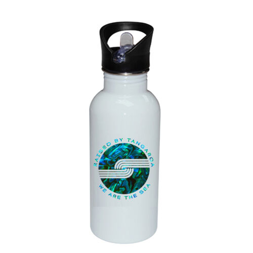 RAISED BY TANGAROA PAUA - Stainless Bottle with Straw Top Thumbnail