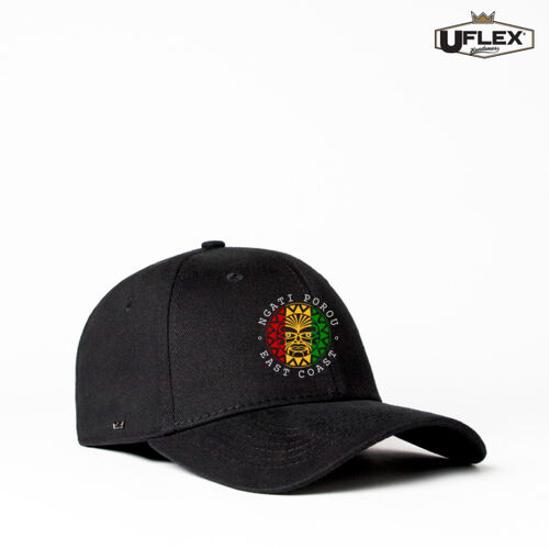 NGATI POROU SUN (RASTA) - UFlex Adults Pro Style 6 Panel Fitted Cap Thumbnail