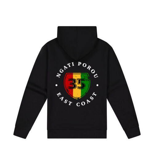 NGATI POROU 35 DISTRESSED RASTA - Cloke Mens Campfire Zip Hoodie V2 Thumbnail