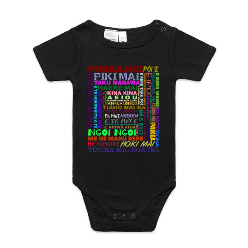 WAIATA MĀORI - AS Colour Organic Infant Mini-Me One-Piece Thumbnail