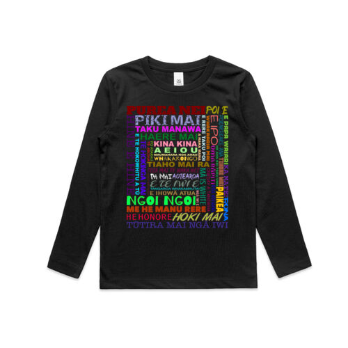 WAIATA MĀORI - AS Colour Kids Longsleeve Tee Thumbnail
