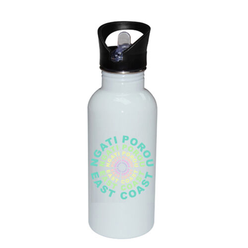 NGATI POROU CIRCLE - Stainless Bottle with Straw Top Thumbnail