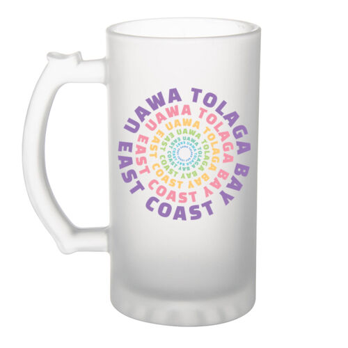 UAWA CIRCLE - Frosted Glass Beer Mug Thumbnail