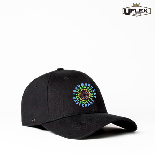 TOKOMARU BAY CIRCLE - UFlex Adults Pro Style 6 Panel Fitted Cap Thumbnail