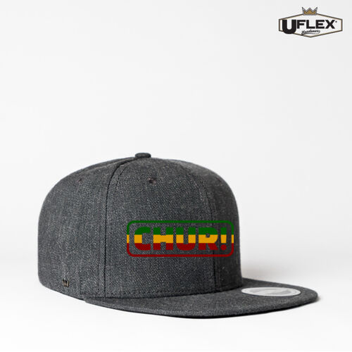 CHUR RASTA! - UFlex Snap Back Flat Peak Cap Thumbnail