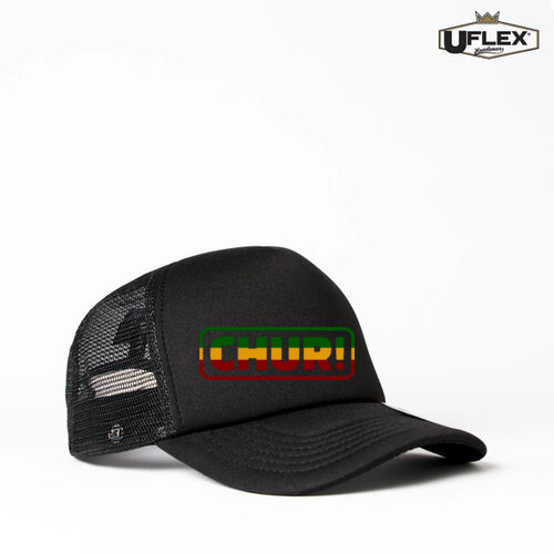 CHUR RASTA! - UFlex Snap Back Trucker Cap Thumbnail