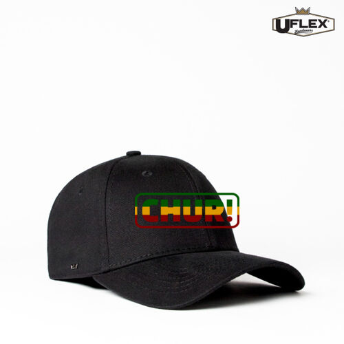 CHUR RASTA! - UFlex Adults Pro Style 6 Panel Fitted Cap Thumbnail