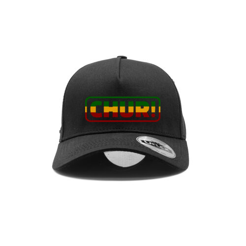 CHUR RASTA! - UFlex Adults Pro Style 5 Panel Snapback Cap Thumbnail