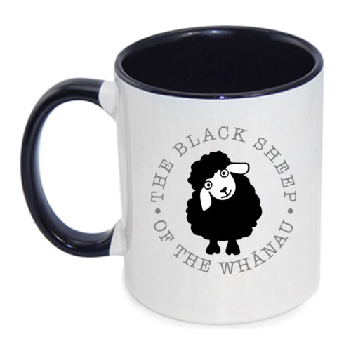 THE BLACK SHEEP OF THE WHĀNAU - Inner Coloured Mug Thumbnail