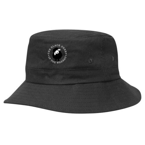 THE BLACK SHEEP OF THE WHĀNAU - Kids Twill Bucket Hat w/Toggle Thumbnail