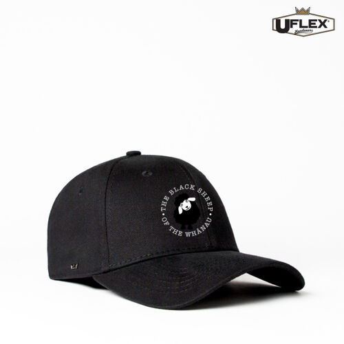 THE BLACK SHEEP OF THE WHĀNAU - UFlex Adults Pro Style 6 Panel Fitted Cap Thumbnail