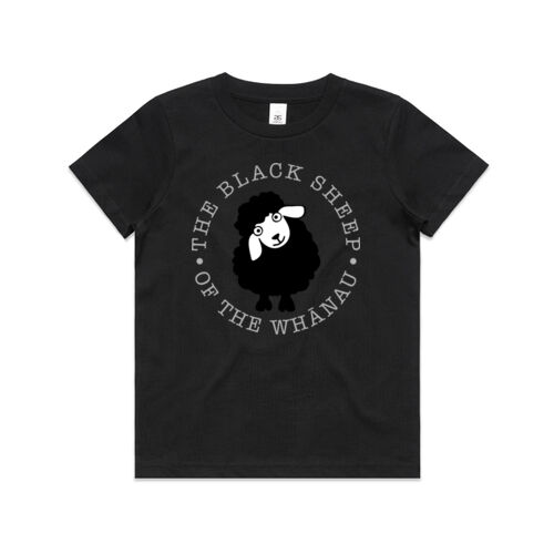 THE BLACK SHEEP OF THE WHĀNAU - AS Colour Kids Youth T shirt Thumbnail