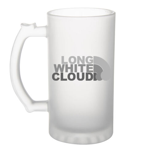 LONG WHITE CLOUD - Frosted Glass Beer Mug Thumbnail