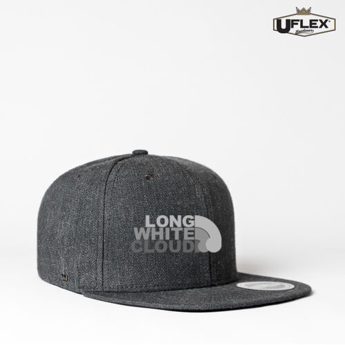 LONG WHITE CLOUD - UFlex Snap Back Flat Peak Cap Thumbnail
