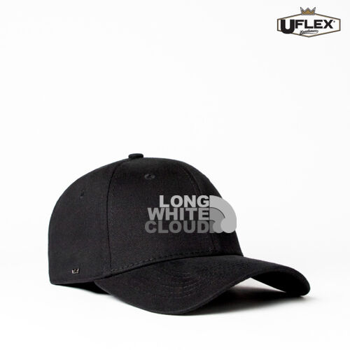 LONG WHITE CLOUD - UFlex Adults Pro Style 6 Panel Fitted Cap Thumbnail
