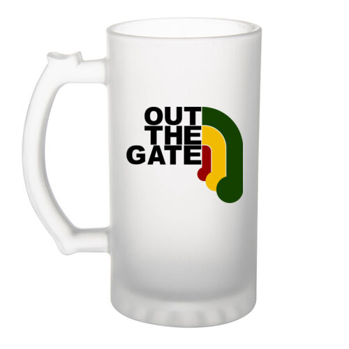 OUT THE GATE - Frosted Glass Beer Mug Thumbnail