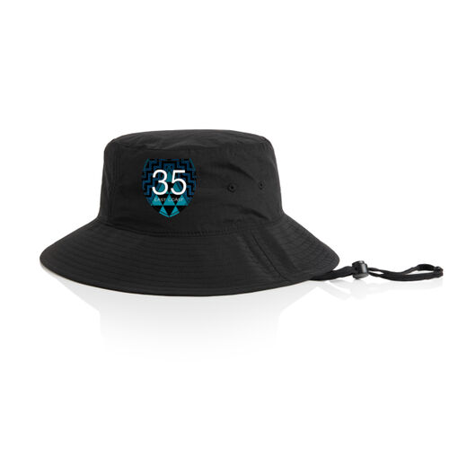EASTCOAST 35 - AS Colour Nylon Wide Brim Bucket Hat Thumbnail