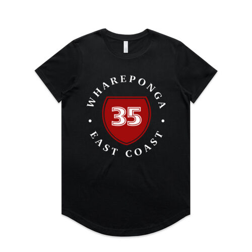 WHAREPONGA 4.0 - AS Colour Womens Maple Curve Tee Thumbnail