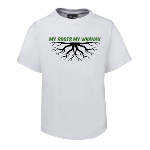 MY ROOTS MY WHĀNAU - JB's Kids Tee Thumbnail